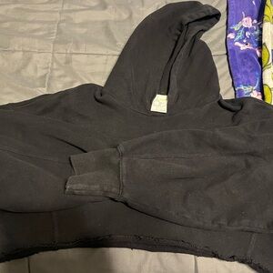 Aerie Black cropped Hoodie